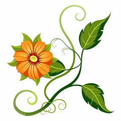 Bitter Melon Flower Vector Design