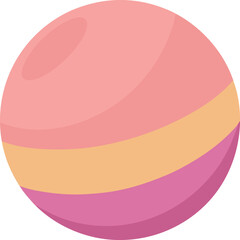 vector illustration of a pink donut