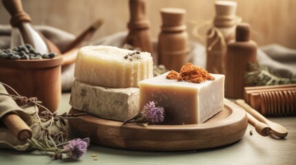 Abstract still life composition with soft light and subtle colors