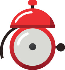 vector illustration of a red and black and white icon