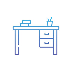 Study Desk  Vector icon
