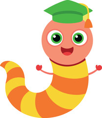 caterpillar on a white background