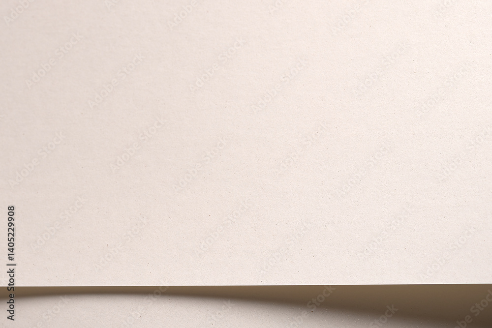 Aufkleber Paper background with matte texture. Smooth soft surface in white, cream, and light beige tones, warm pastel light, elegant minimal design, natural refined composition, visual simplicity..