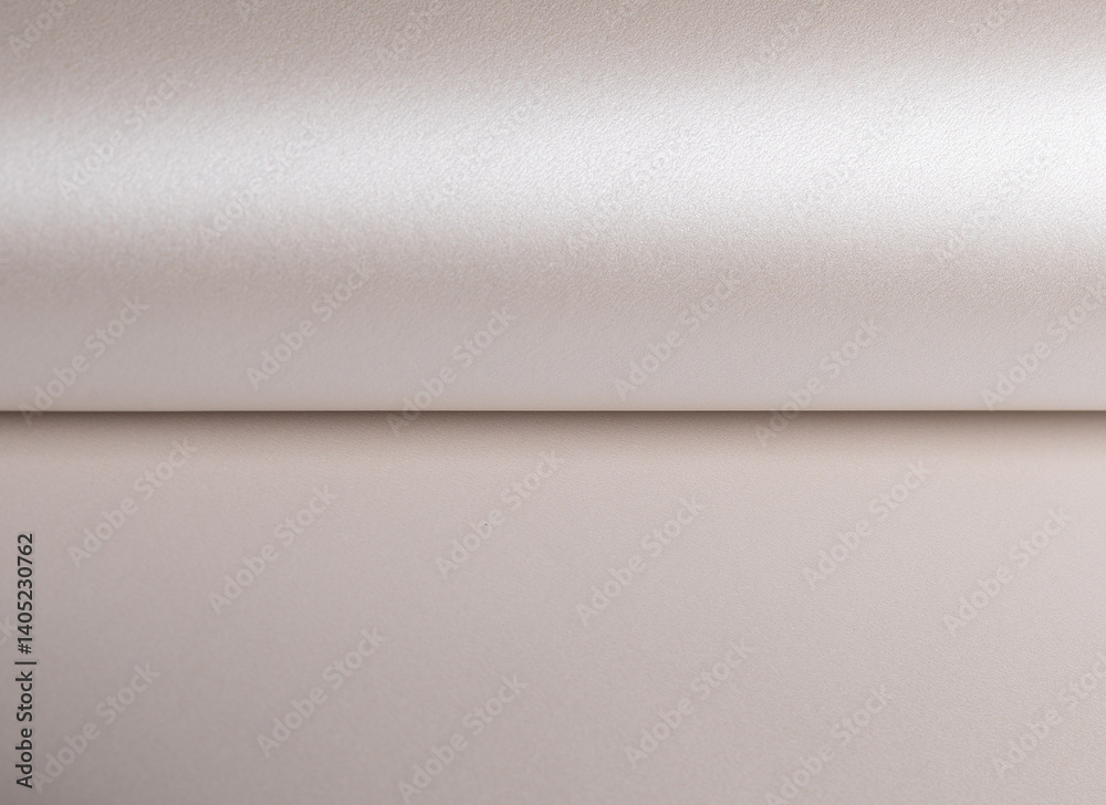 Poster paper background with pearlescent texture. smooth satin surface in soft champagne and pale gold grad
