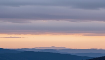 Sunset over mountain ranges scenic viewpoint landscape photography tranquil environment nature's beauty