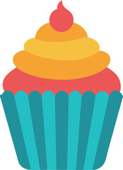 cupcake vector illustration