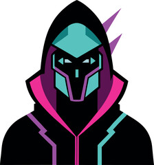 cyberpunk-hacker-mascot-with-digital-mask-and-neon