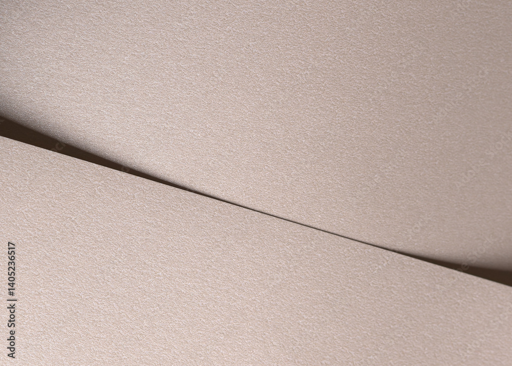 Fototapete paper background with satin pearlescent texture. matte folded surface with diagonal overlap, pale go