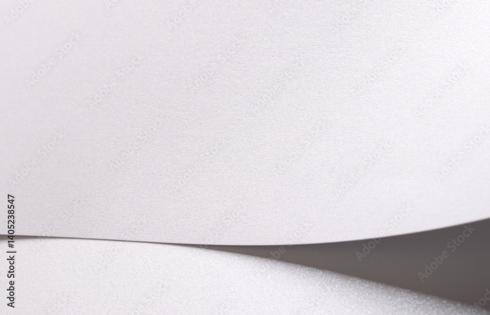 Aufkleber pearl white paper background with a satin, glossy texture and softly folded, layered contours. pale 
