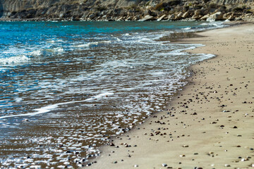 Tranquil Beach in Cyprus with Turquoise Waters