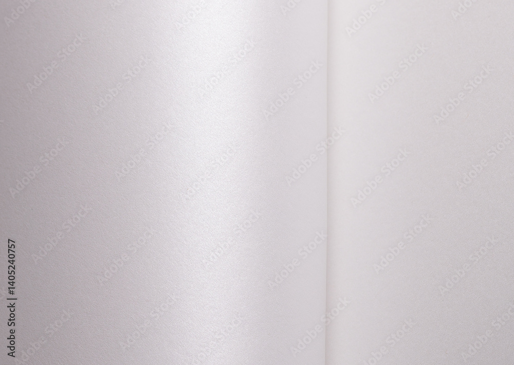 Aufkleber white satin paper background with a glossy, smooth texture and folded vertical waves. pale grey and 