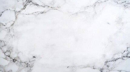 Obraz premium A white marble surface with black veins.
