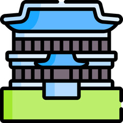 cheongwadae Illustration on a white background     