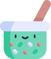 chimichurri Illustration on a white background     