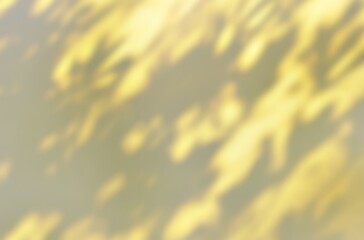 Leaf shadow and light on wall grey background. Nature tropical leaves plant tree branch shade sunshine . Sunlight on white wall texture for background wallpaper, shadows overlay effect foliage mockup