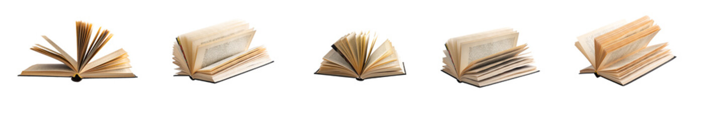 Open old book with blank, aged paper pages, symbolizing history, wisdom, and ancient knowledge. Antique, vintage design for academic, literary, and scientific study. Perfect for research, mystery