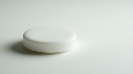 Minimalist object with subtle shadow, clean and focused on white, embodying simplicity and precision
