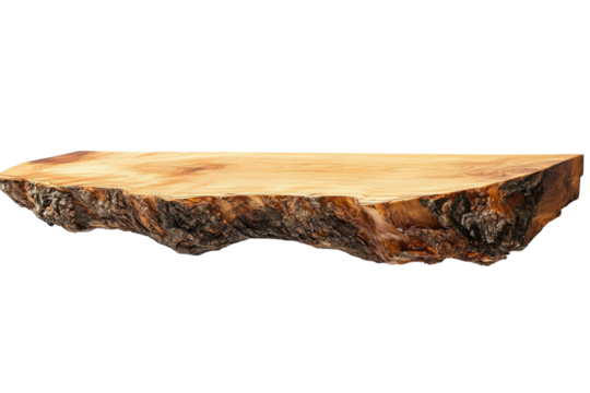 Rustic natural wood shelf unique live edge design perfect for modern homes adds warmth texture to any space Dark