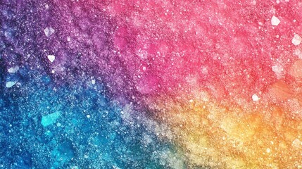 Fototapeta premium Cosmic Rainbow Sparkle: A Vibrant Abstract Masterpiece
