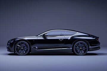 Fototapeta premium Detailed Image of Mockup of Lateral of a Luxury Car