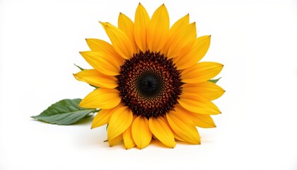 Fototapeta premium Vibrant Sunflower in Full Bloom Garden Floral Photography Natural Setting Close-Up Nature's Beauty