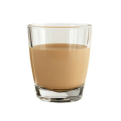 baileys liqueur in elegant lowball glass isolated on white
