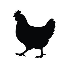 Hen Silhouette Vector illustrator