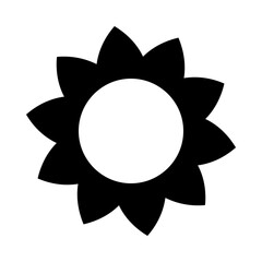 Bold Minimalism Geometric Sun Icon
