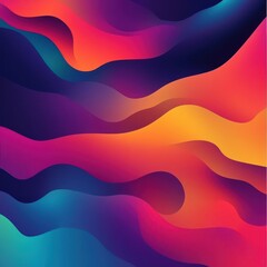 Fototapeta premium Abstract colorful wavy background