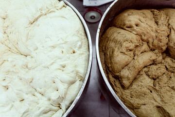 delicious sweet food flour products, the work of a professional bakery.
