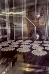 delicious sweet food flour products, the work of a professional bakery.
