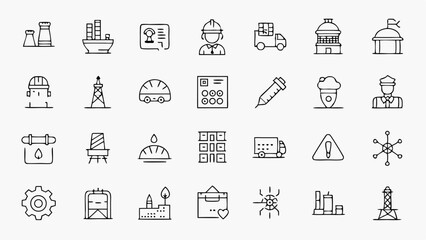 Stylish icon set in outline style featuring stars, ratings, and celestial elements perfect for branding, reviews, and astronomy themed digital content