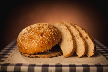 delicious sweet food flour products, the work of a professional bakery.
