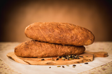delicious sweet food flour products, the work of a professional bakery.