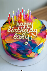 delicious sweet food flour products, the work of a professional bakery.
