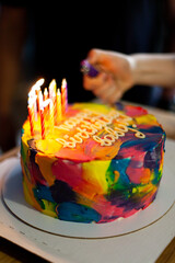 delicious sweet food flour products, the work of a professional bakery.
