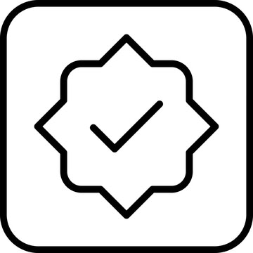 Verified Badge Icon in Roun Icon