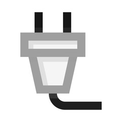 Power Plug Socket Outlet BW Icon