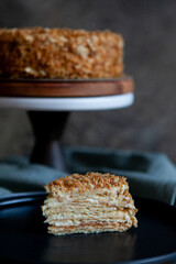 delicious sweet food flour products, the work of a professional bakery.
