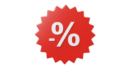 Isolated Discount Label