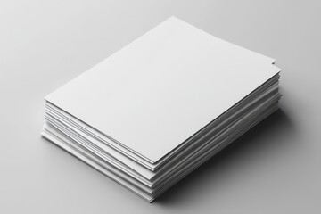 A5 Flyer  Brochure Mock-Up - Multiple Flyers. 3D Illustration