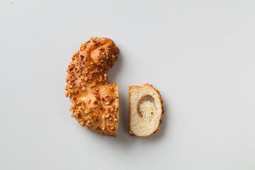 delicious sweet food flour products, the work of a professional bakery.