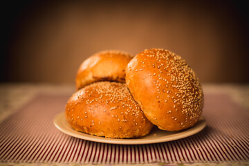 delicious sweet food flour products, the work of a professional bakery.