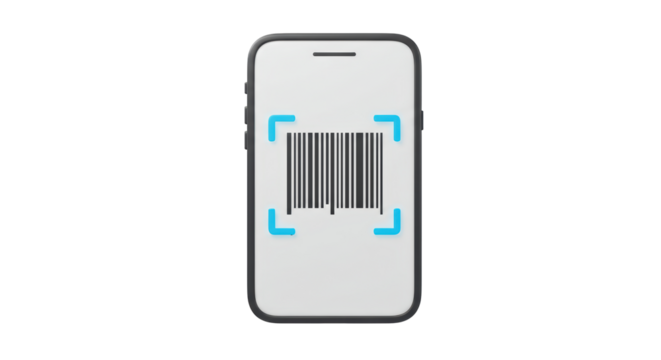 Isolated Barcode on Smartphone