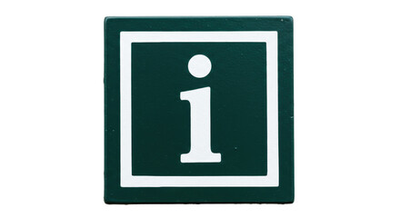 Isolated Information Sign