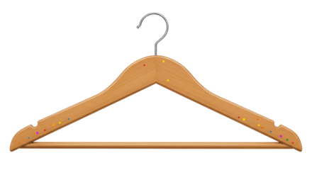 Isolated Wooden Hanger
