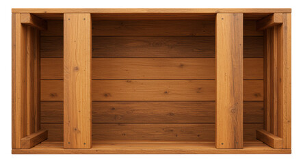 Isolated Wooden Table