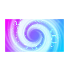 Colorful swirl background with glowing soap bubbles. Soft pastel tones create a playful, dreamy atmosphere. Perfect for candy, toy, or kids themed design.
