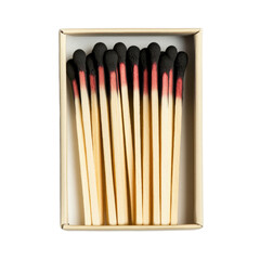 Naklejka premium Matchbox Top View on transparent background