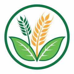 Design a bold vector logo for a vegan snack brand, emphasizing a strong and impactful stroke style.